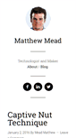 Mobile Screenshot of matthewtmead.com